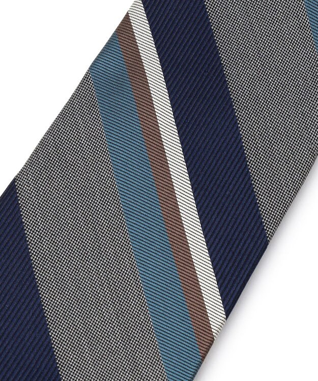 J.PRESS MEN 【STRUCTURE MIX COLLECTION】レジメンタル ネクタイ グレー系2