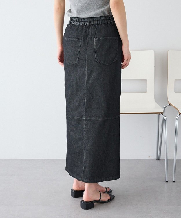 CRAFT STANDARD BOUTIQUE アシンメトリーデニムスカート Black
