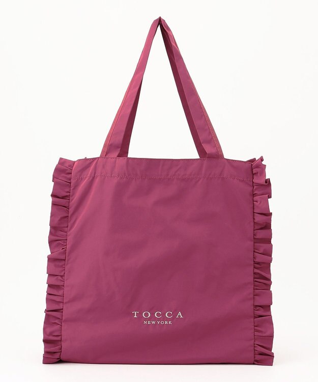 TOCCA 【大人百花掲載】【A4サイズ対応・折りたたみ可】TRIM WAVES SUBBAG サブバッグ [新色]ローズ系