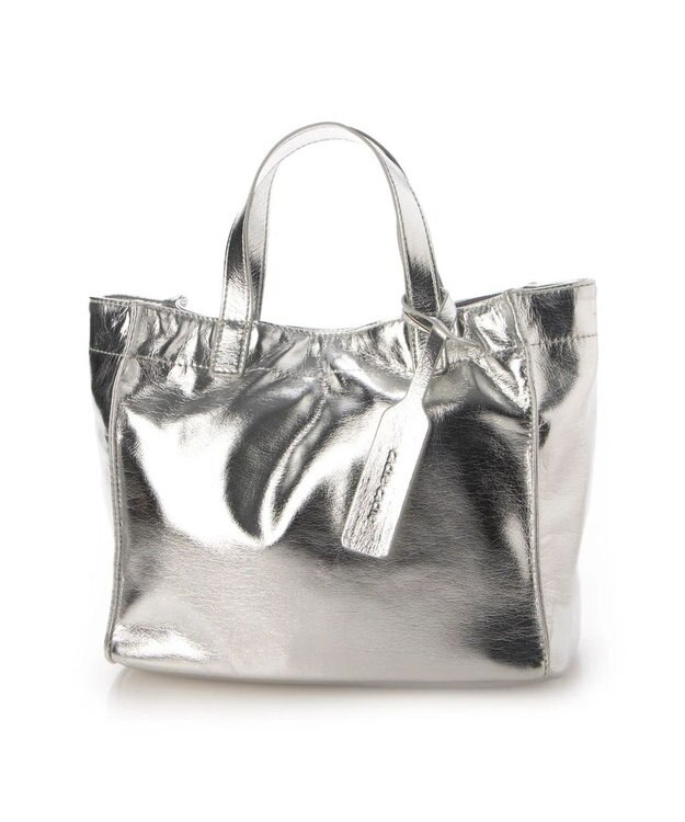 UNBILLION カシュカシュ cachecache / ソフトメタリックショッパートートS シルバー