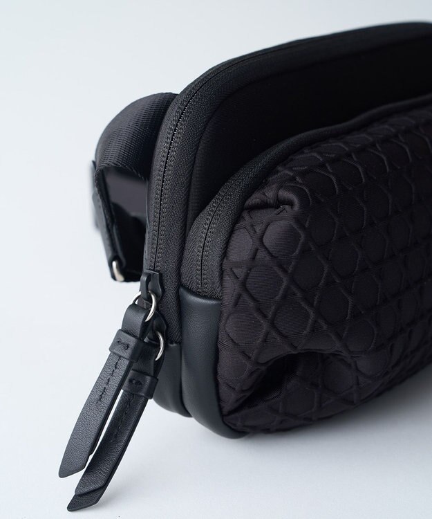 MIYABIYA LAQUOH【撥水加工】篭目柄エンボスボンディング2WAYショルダー カフェオレ