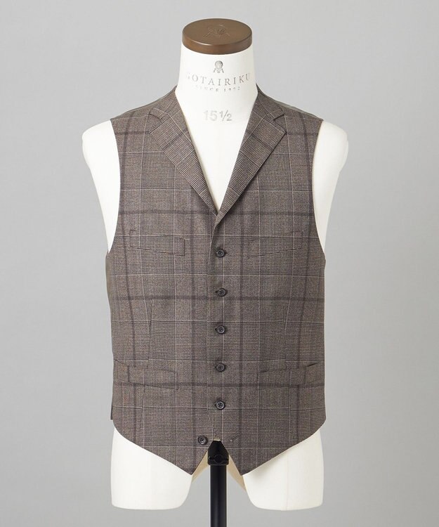 GOTAIRIKU 【TALLIA DI DELFINO】17MICRON スリーピーススーツ ダークブラウン系4