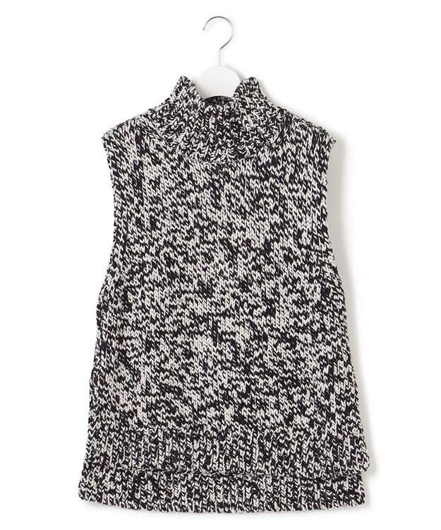 23区 ビッグムリネ ニットベスト モノトーン