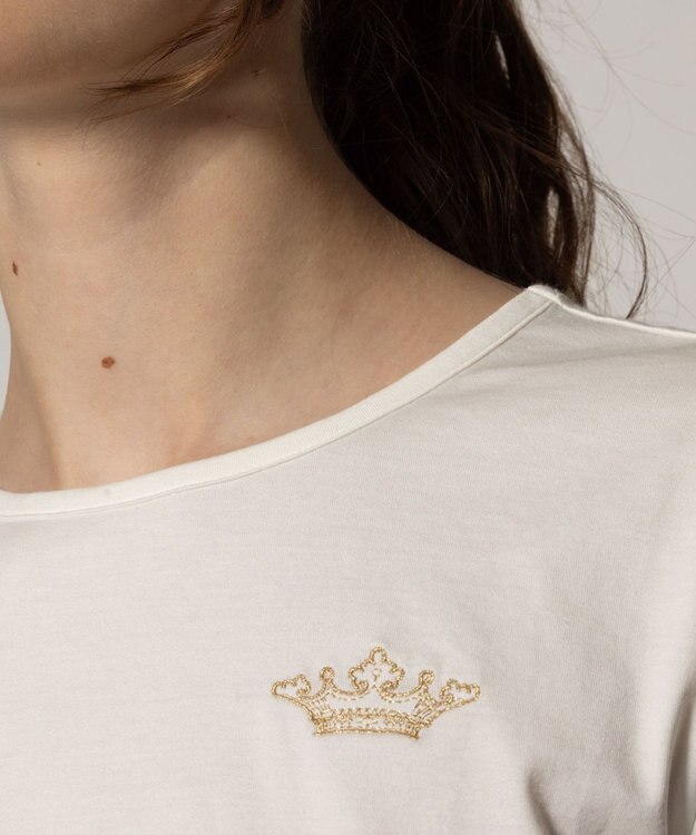 TOCCA 【洗える】TOCCA LOGO TEE Tシャツ ホワイト系