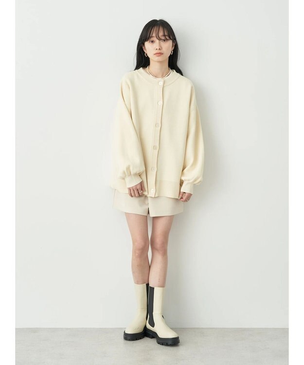 earth music&ecology カットツイルショートパンツ Light Beige