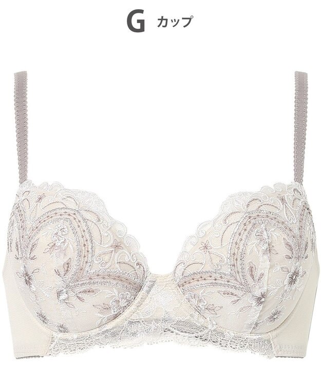 Wing ブラジャー Wing Lesiage 谷間ふっくら 脇高設計 サイドすっきり 【6000シリーズ】 ブラ PB6000 ウイング／ワコール アイボリー