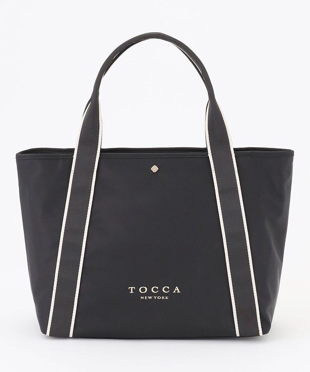 TOCCA BICOLOR RIBBON A4NYLON トートバッグ ブラック系