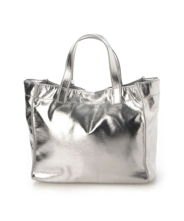 UNBILLION カシュカシュ cachecache / ソフトメタリックショッパートートS シルバー