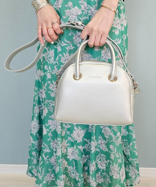 style code 【MERCURYDUO/マーキュリーデュオ】メタルアイレット　ミニボストン シルバー