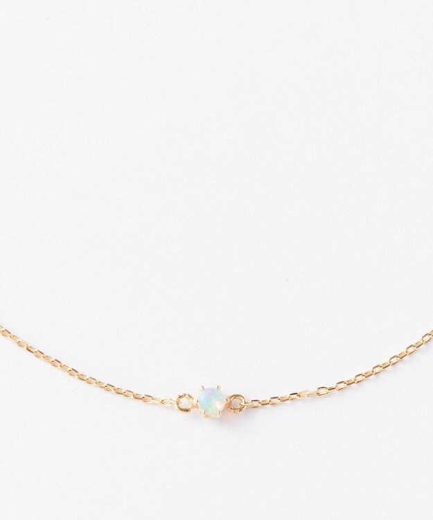 Phoebe 【K10】プチオパールブレスレット　クリア/BOX＆ショッパーつき/天然石/10月誕生石 ゴールド