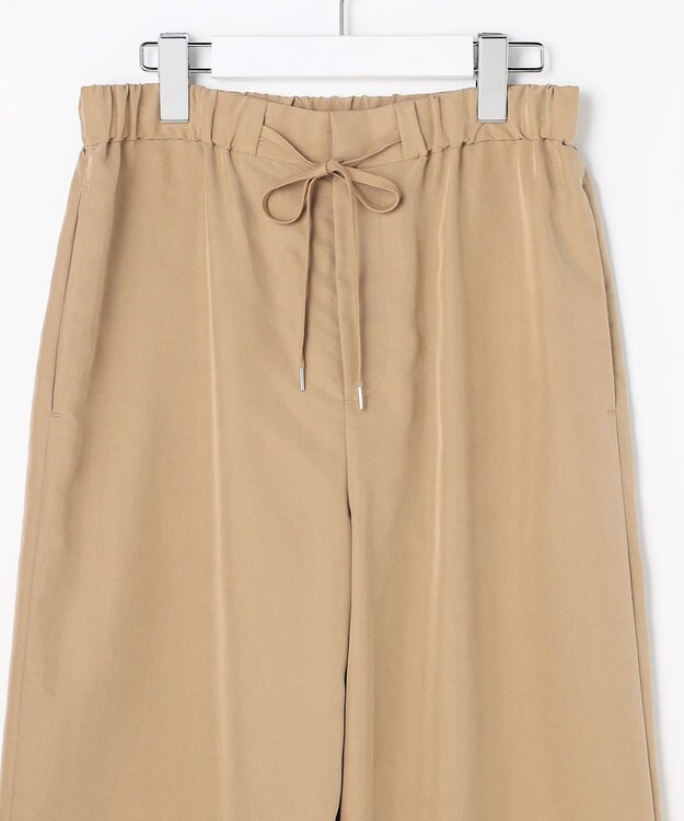 J.PRESS LADIES ピーチポプリン ワイド パンツ キャメル系