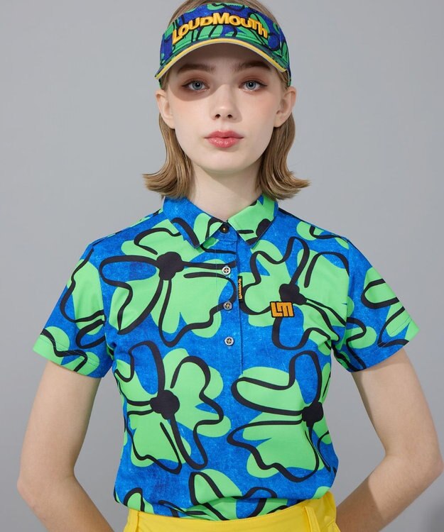 FILA GOLF／marie claire 【Loudmouth】柄ポロシャツ Retro Charm