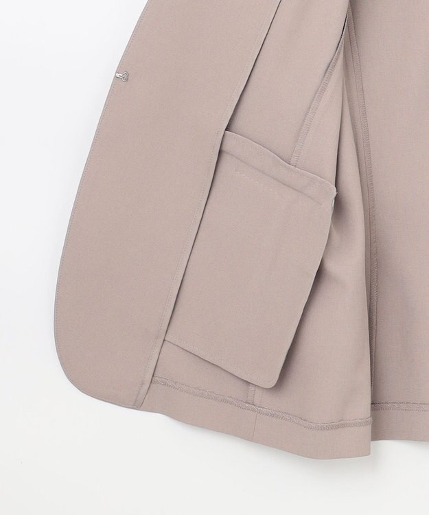 ANY SIS S 【UVカット・接触冷感・吸水速乾】スマートビューティストレッチ ノーカラージャケット グレージュ