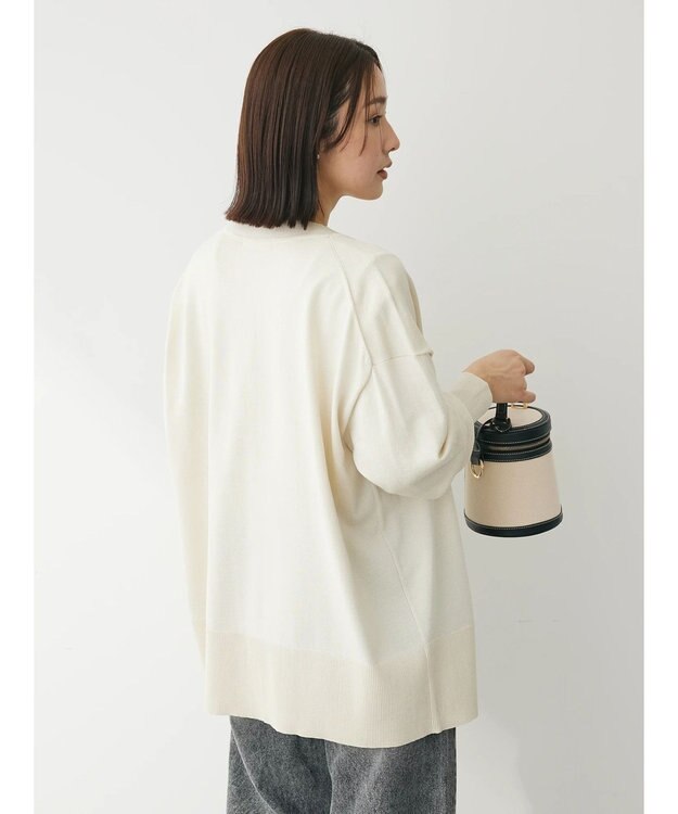 Green Parks 洗える　アソートミドル丈カーディガン Light Beige