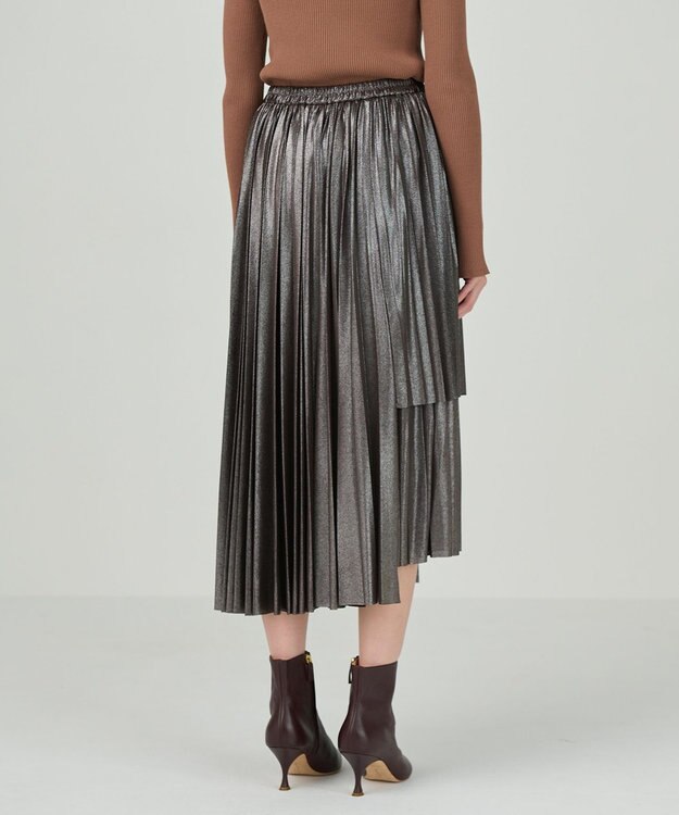 GRACE CONTINENTAL ジャージレイヤースカート ブラウン