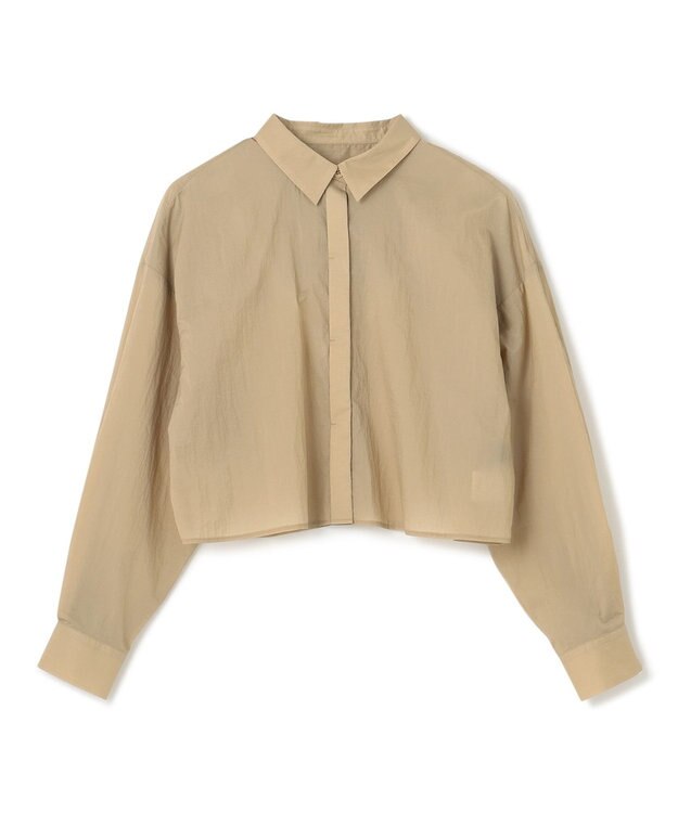uncrave 【撥水・洗濯機洗い可】シアープルーフナイロン シャツブラウス（uncrave STANDARD） ベージュ