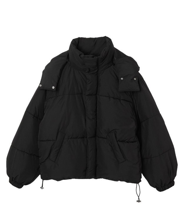 WEGO 【2WAYフード取り外し可能/あったかい】２WAYパディングブルゾン ブラック