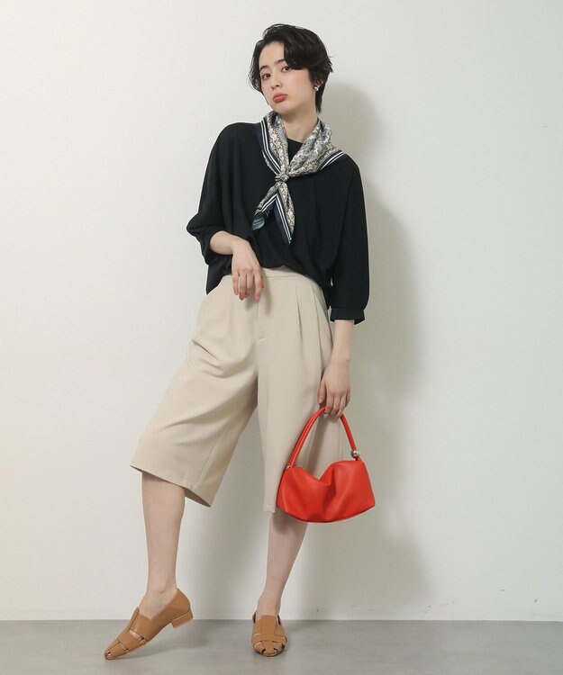 Green Parks イージーケアキュロットパンツ Light Beige