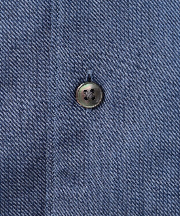 GOTAIRIKU GOLD LABEL/WEB&一部店舗限定【Thomas Mason】コットンカシミヤ フラノシャツ ダルブルー系