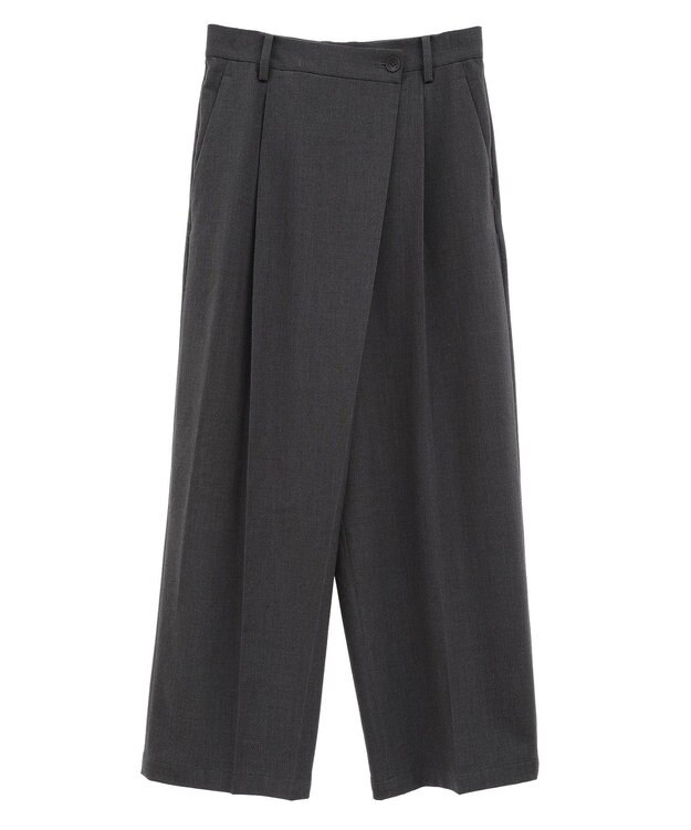 AMERICAN HOLIC イージーケアラップ風パンツ Gray Mixture