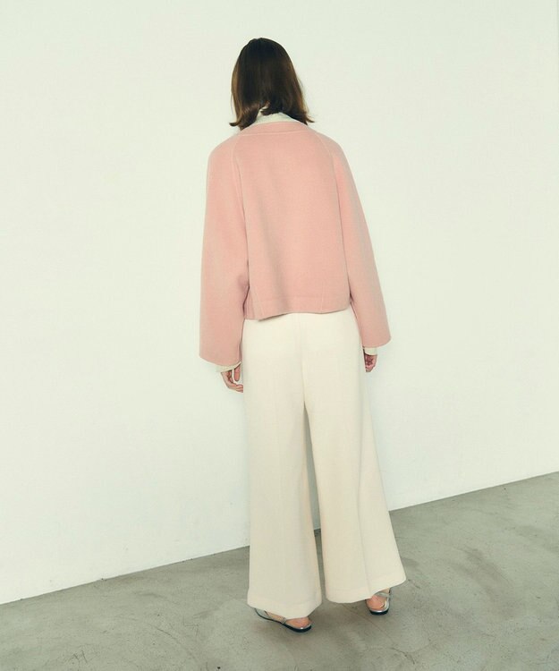 GRACE CONTINENTAL ファーポケットリバージャケット ピンク