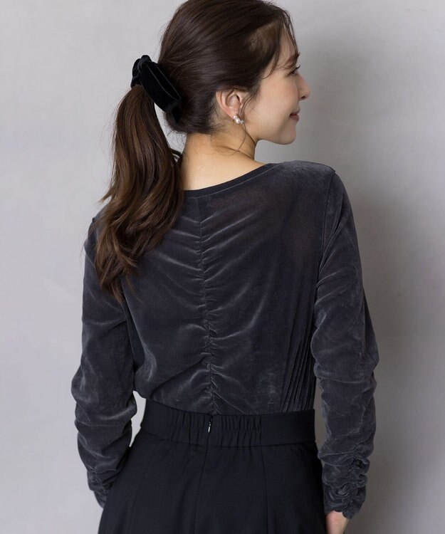 組曲 S チュールフロッキー カットソー グレー系