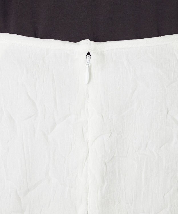 NAVE 【Nave・洗える/シアー素材】クラッシュオーガンジー スカート ホワイト系