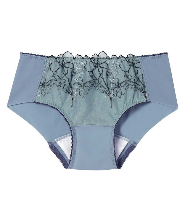 AMPHI 【sweet web掲載】 サニタリーショーツ 【BRAGENIC ブラジェニック 脇高細見えタイプ】羽付きナプキン対応 BMI353とペア 吸汗速乾(後ろ身頃) 生理用ショーツ PMI053 アンフィ／ワコール ターコイズ