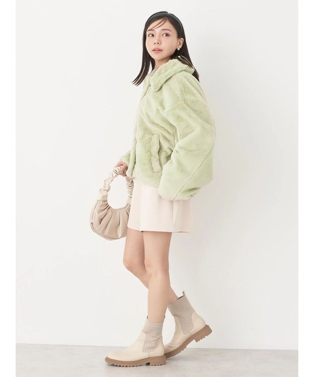 earth music&ecology ファーブルゾン Light Green