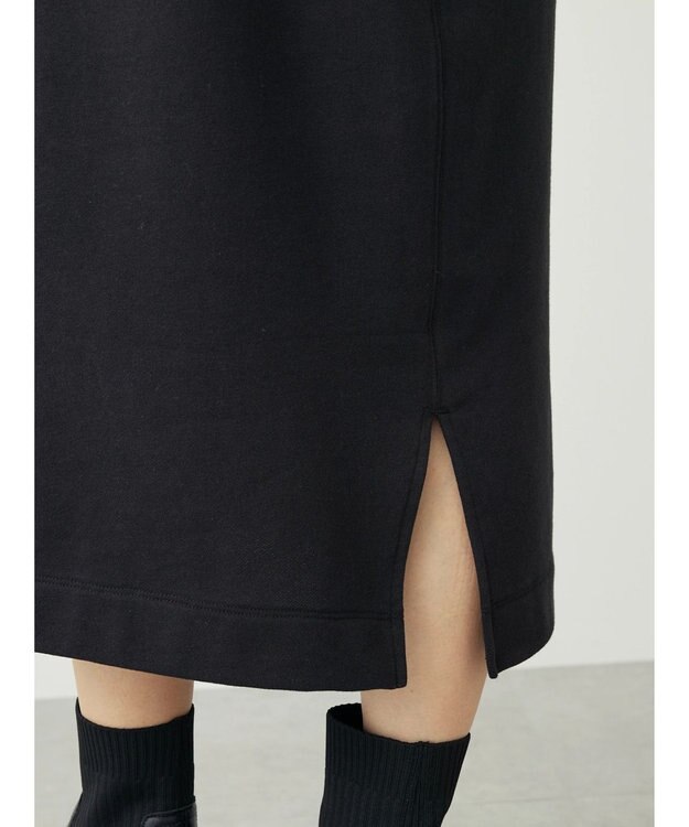 Green Parks ミニ裏毛ワンピース Black