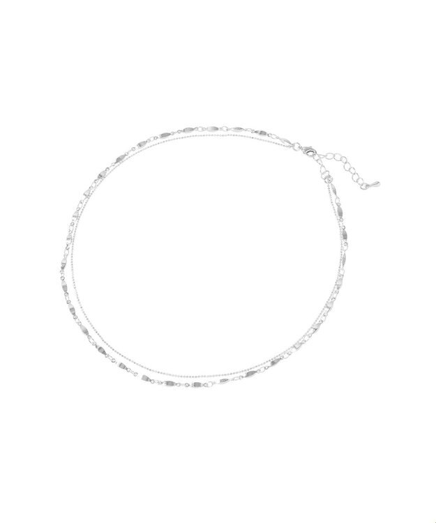 Green Parks デザインチェーン２レンネックレス Silver