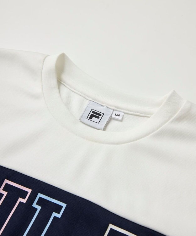 OP／FILA 【FILA】ドライピケ半袖Tシャツ オフホワイト