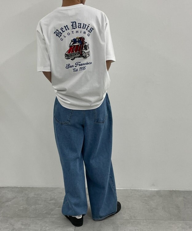 WEGO LOWRDE　EMB　TEE ホワイト