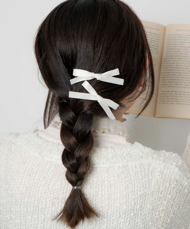 WEGO L2Pナローリボンクリップ ホワイト