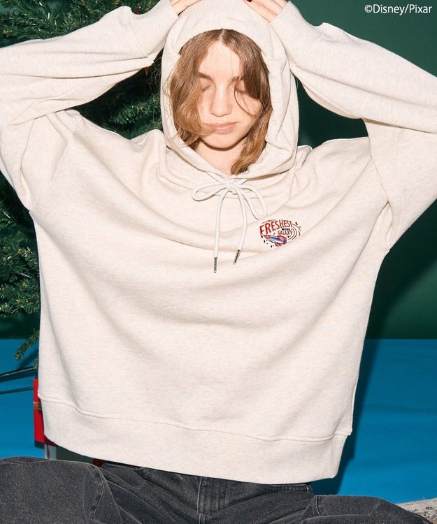 AMERICAN HOLIC 【PIZZA PLANET】フーディースウェット Oatmeal