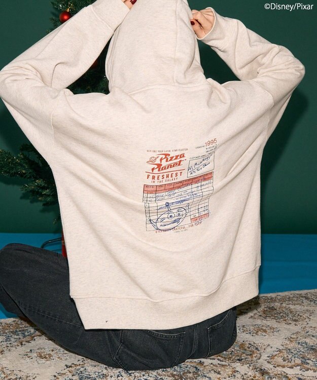 AMERICAN HOLIC 【PIZZA PLANET】フーディースウェット Oatmeal