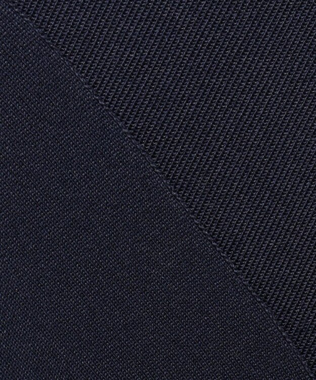 ICB 【洗える】シンセティックヤーン ペプラムニット ネイビー系［WEB限定］