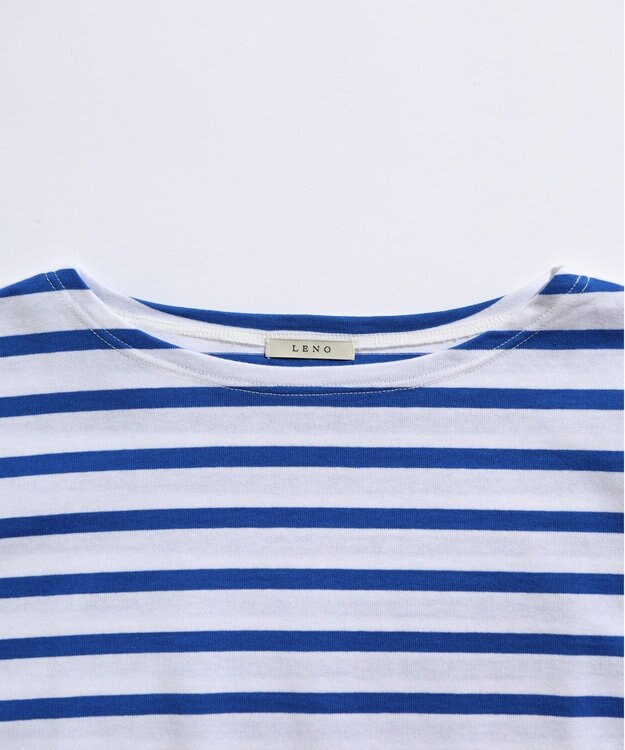 LENO BORDER T-SHIRT / ボーダーTシャツ WHITE×BLUE