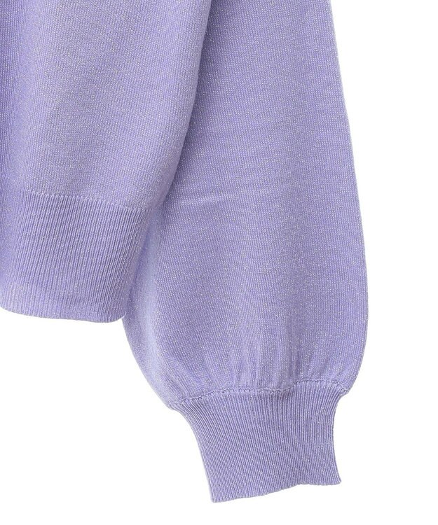 earth music&ecology アンジェリーナラメカーディガン Lavender