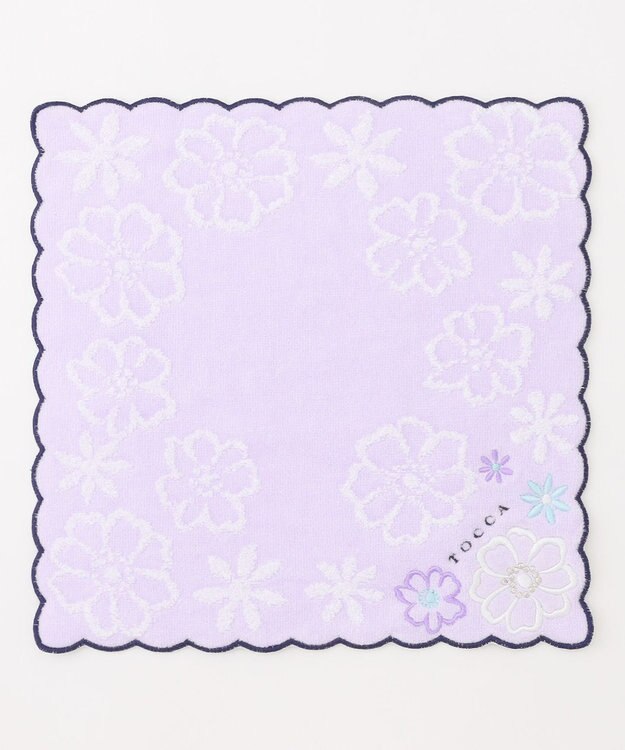 TOCCA WHITE BOUQUET TOWELCHIEF タオルハンカチ ライラック系