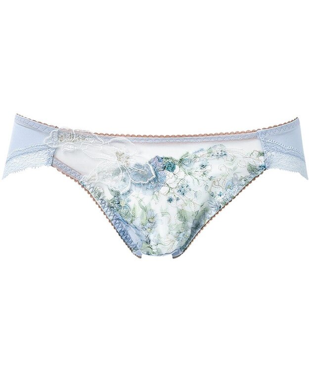 WACOAL ショーツ 【リボンブラ 胸もとフィットながもち】 BXB490とペア はきこみ丈あさめ やわらかく伸びる(バック) レディース PXB190 /ワコール サックス