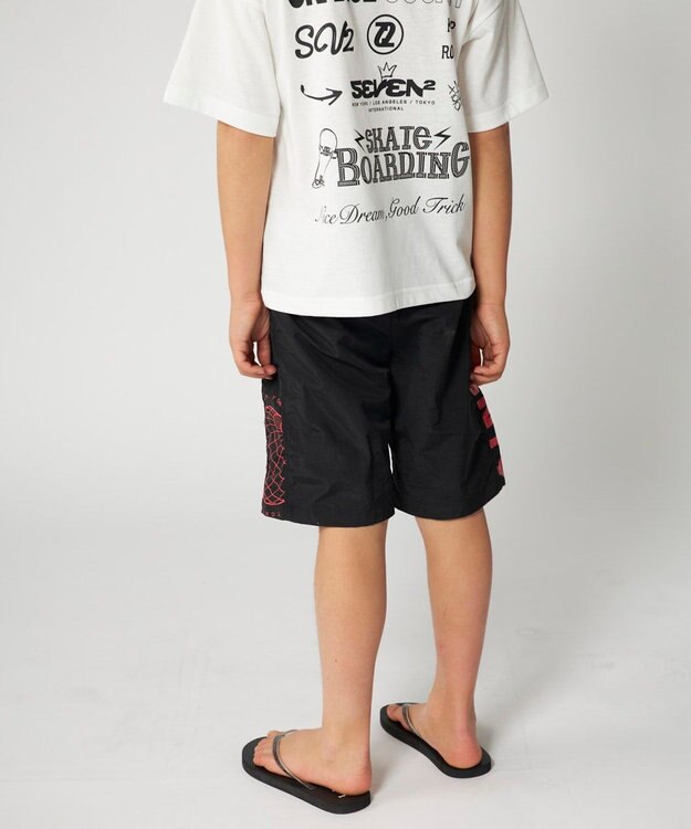 OP／FILA 【SEVEN2】ナイロンパンツ ブラック