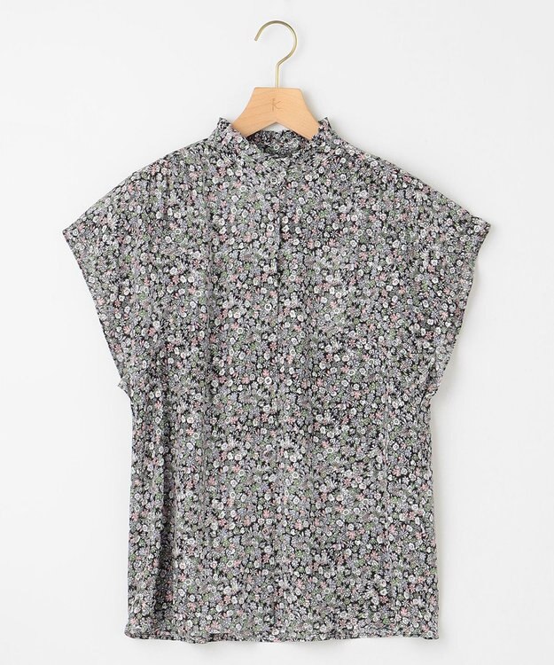 組曲 L フラワーレイヤープリント ブラウス ピンク系5