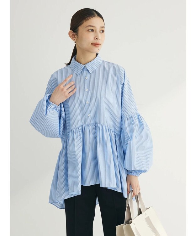 Green Parks ・ＥＬＥＮＣＡＲＥ　ＤＵＥ　ギャザーキリカエチュニック Sax