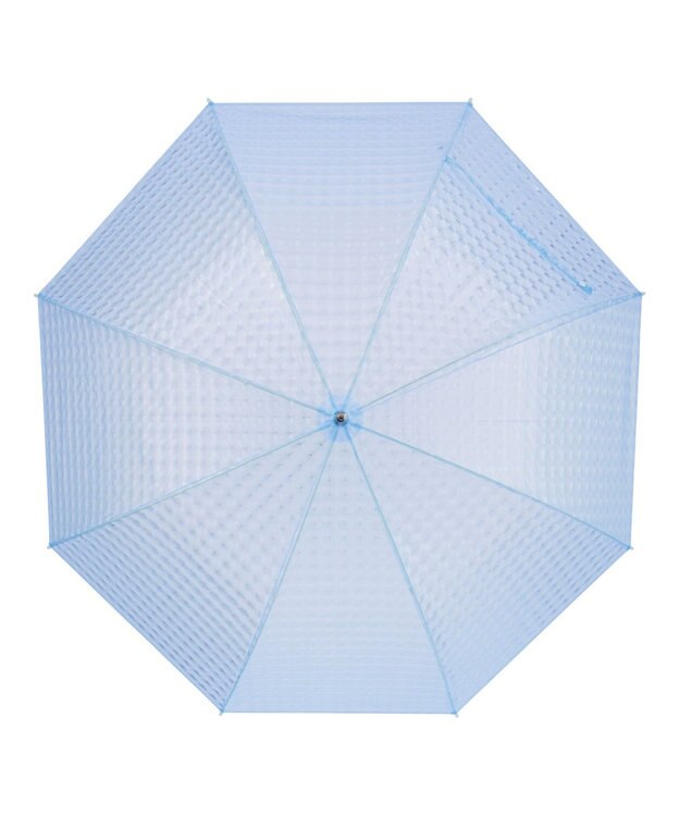 MOONBAT estaa 長傘 ビニール リフレクション3Dスクエア サックスブルー