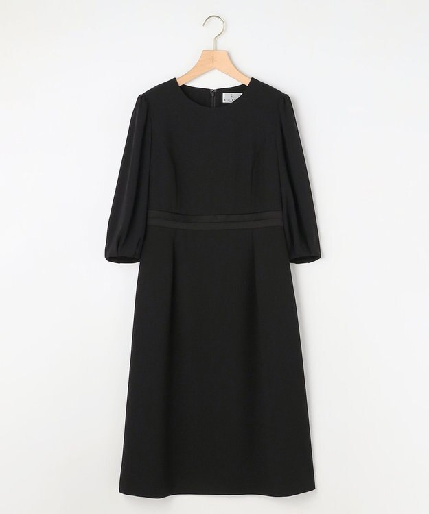 組曲 NOIR 【ストレッチ/オールシーズン対応】ペプラムミニグログラン ジャケット＋ワンピース ブラック系