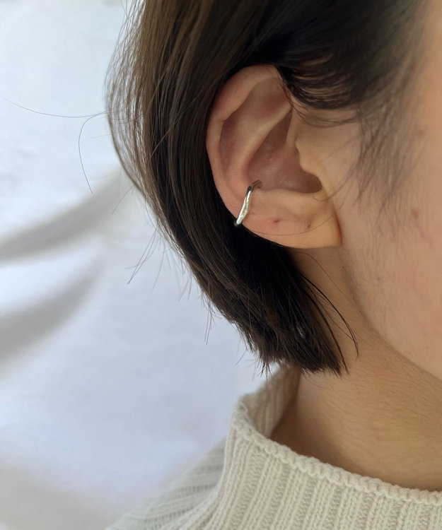 yoaa シルバー925 コーラル イヤーカフ