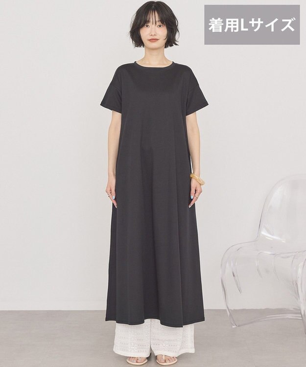 AMERICAN HOLIC 【選べる丈】フレアワンピース Black