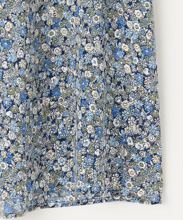 組曲 L フラワーレイヤープリント ブラウス ブルー系5