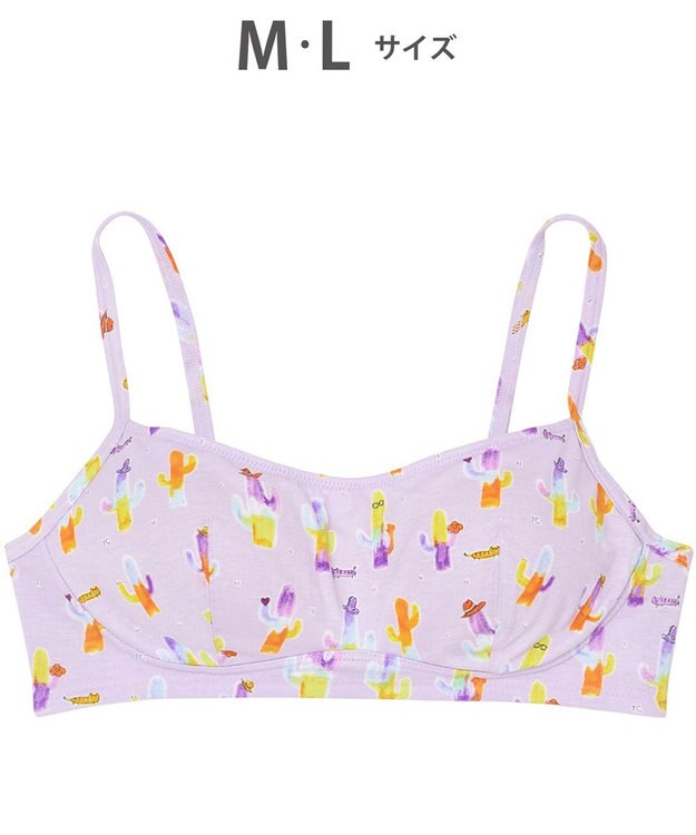 tsumori chisato SLEEP ノンワイヤーブラ　パッドつき　綿混　伸縮性がよい　ペアショーツあり　/ワコール　UBX552 ピンク